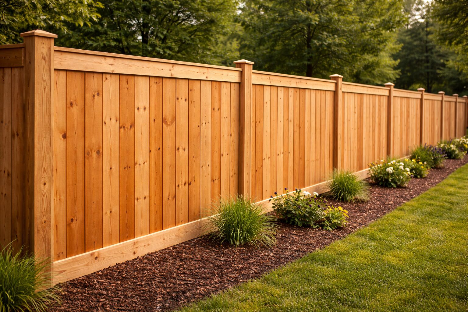Cedar Fence Installation