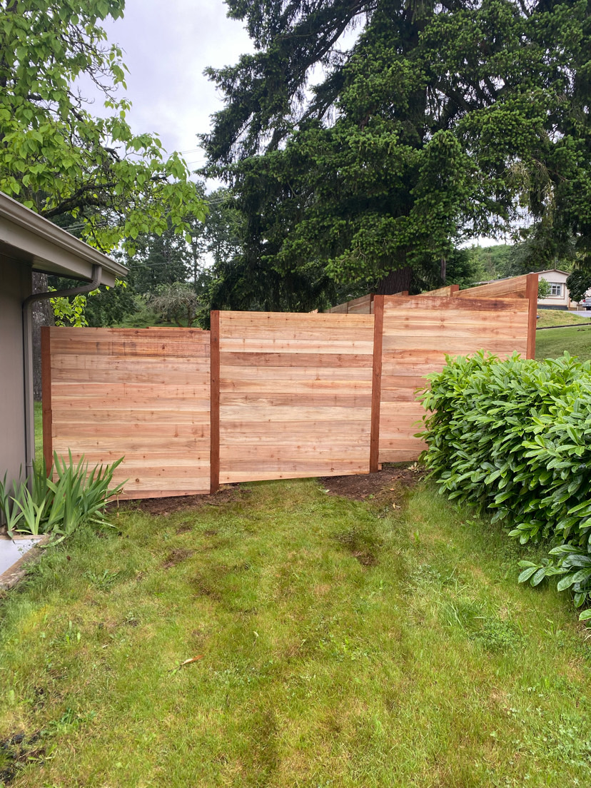 Cedar Fence Installation